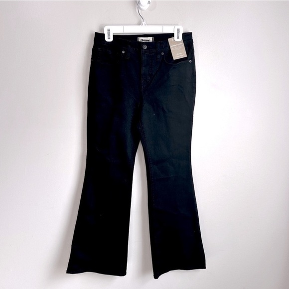 NWT Madewell Skinny Flare Jeans in Black Frost Size 25 - Picture 2 of 15